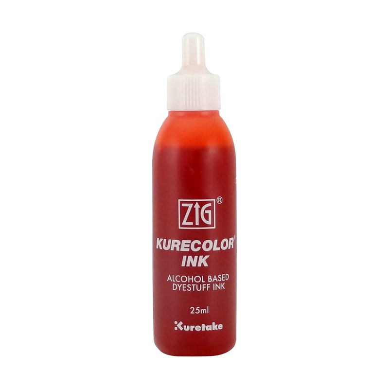 KURETAKE ZIG Kurecolor Refill Ink 25ml, 215 Scarlet Red