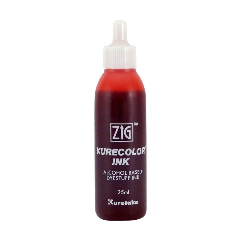KURETAKE ZIG Kurecolor Refill Ink 25ml, 217 Cadmium Red