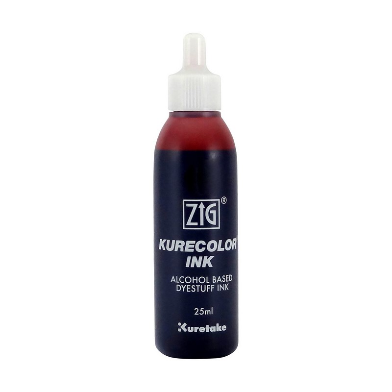 KURETAKE ZIG Kurecolor Refill Ink 25ml, 268 Deep Red