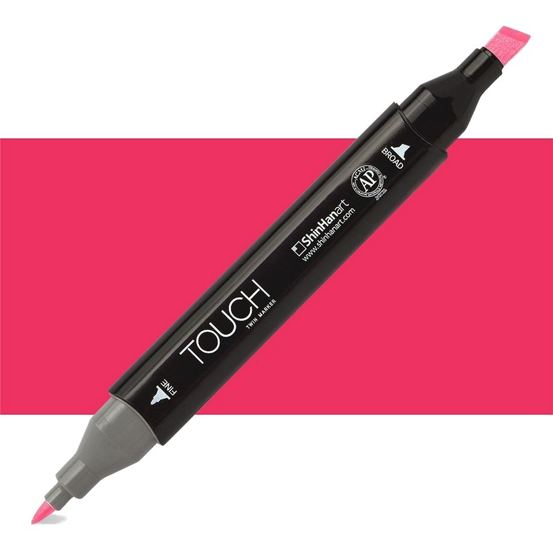 Lihová fixa TOUCH oboustranná Fine & Chisel, R4 Vivid red