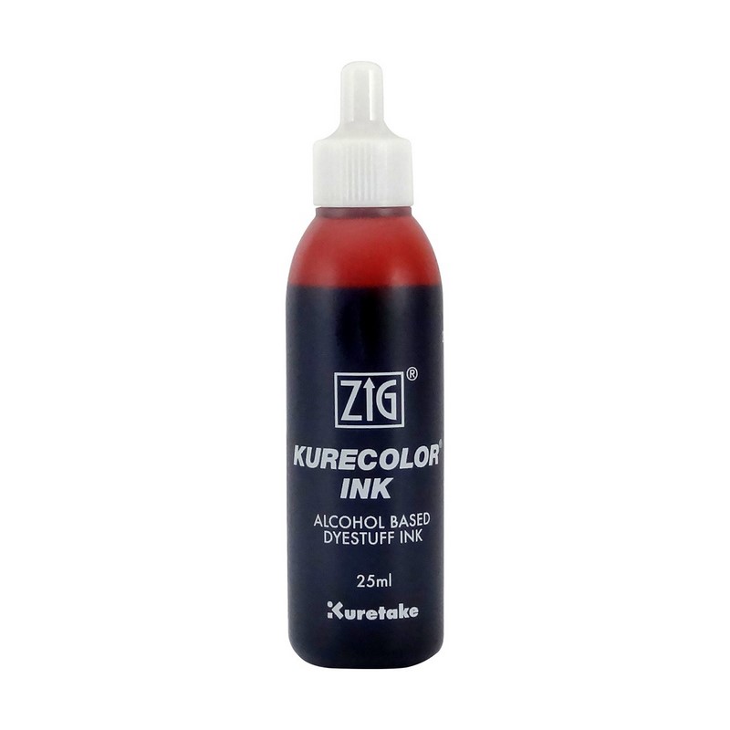 KURETAKE ZIG Kurecolor Refill Ink 25ml, 285 Blood Red