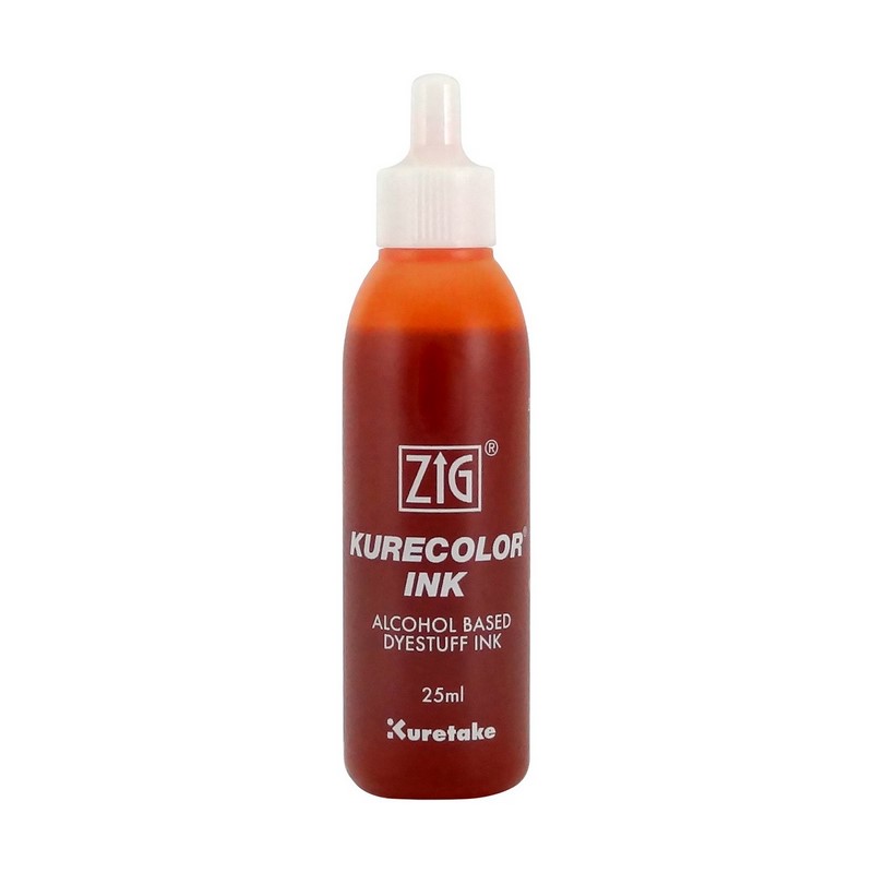 KURETAKE ZIG Kurecolor Refill Ink 25ml, 407 Orange