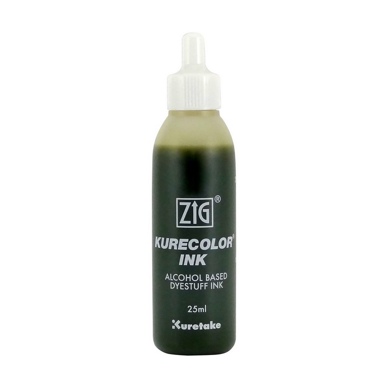 KURETAKE ZIG Kurecolor Refill Ink 25ml, 421 Cream Yellow