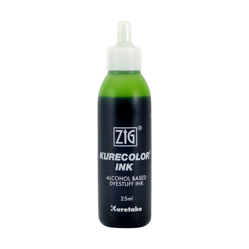 KURETAKE ZIG Kurecolor Refill Ink 25ml, 504 Light Green