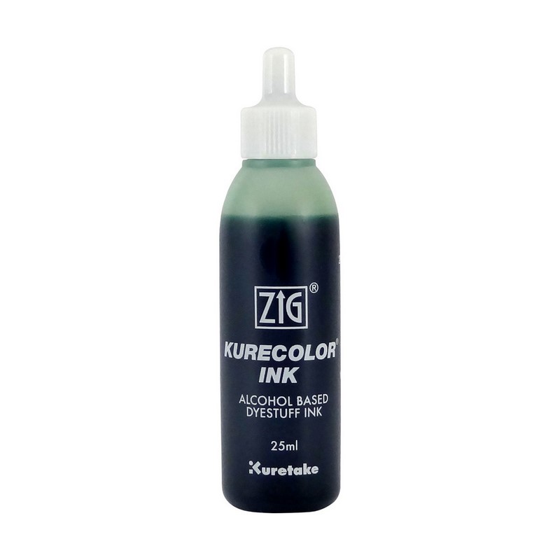 KURETAKE ZIG Kurecolor Refill Ink 25ml, 520 Green Shadow