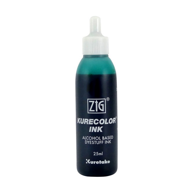 KURETAKE ZIG Kurecolor Refill Ink 25ml, 534 Turquoise Green