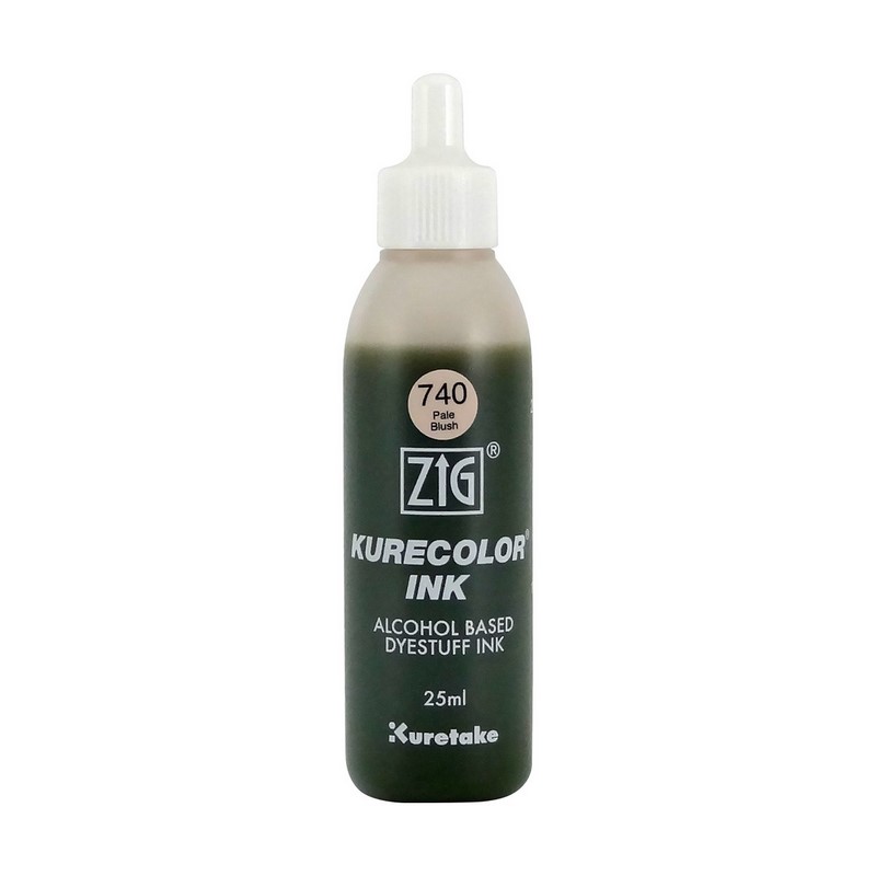 KURETAKE ZIG Kurecolor Refill Ink 25ml, 740 Pale Blush