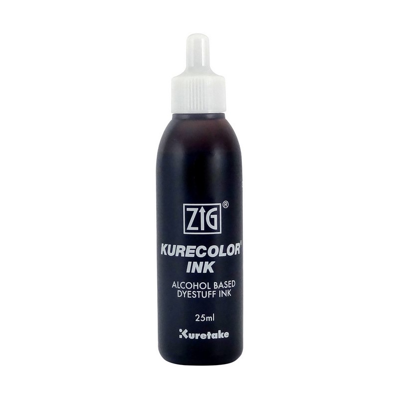 KURETAKE ZIG Kurecolor Refill Ink 25ml, 764 Mid Brown
