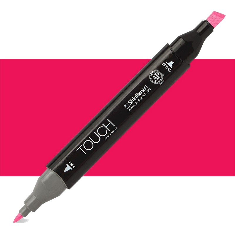 Lihová fixa TOUCH oboustranná Fine & Chisel, R10 Deep red