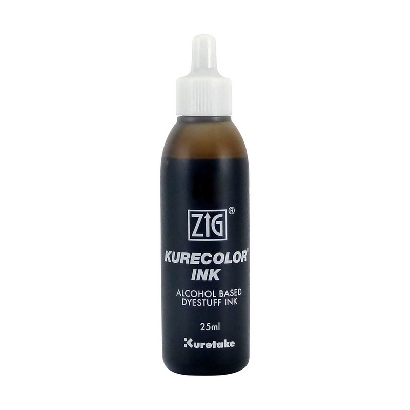 KURETAKE ZIG Kurecolor Refill Ink 25ml, 784 Dark Oatmeal