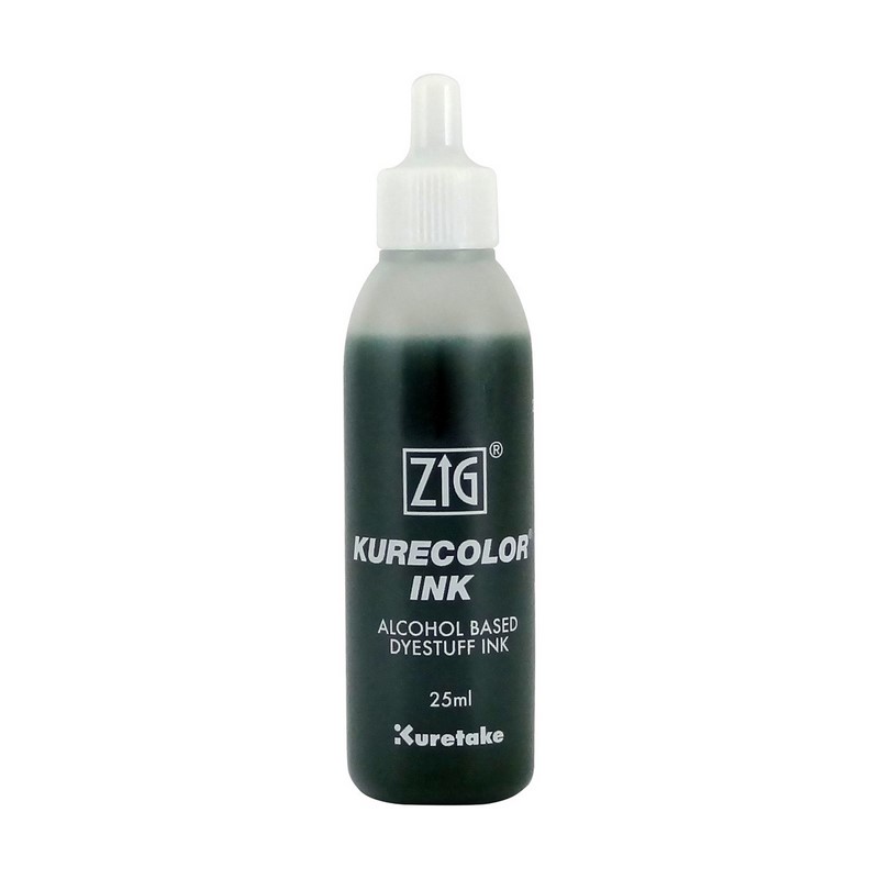 KURETAKE ZIG Kurecolor Refill Ink 25ml, 840 Green Gray 1