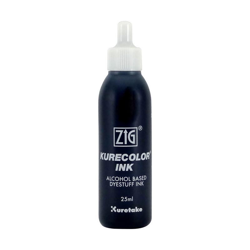 KURETAKE ZIG Kurecolor Refill Ink 25ml, 900 Black