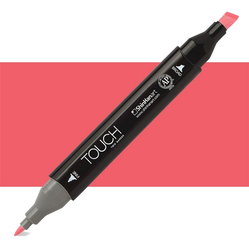 Lihová fixa TOUCH oboustranná Fine & Chisel, R13 Scarlet