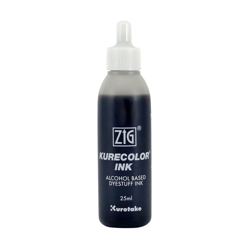 KURETAKE ZIG Kurecolor Refill Ink 25ml, W01 Warm Gray 1