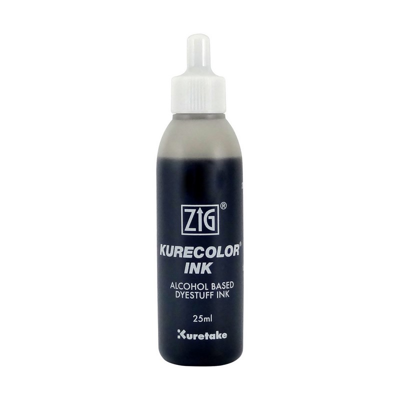 KURETAKE ZIG Kurecolor Refill Ink 25ml, W02 Warm Gray 2