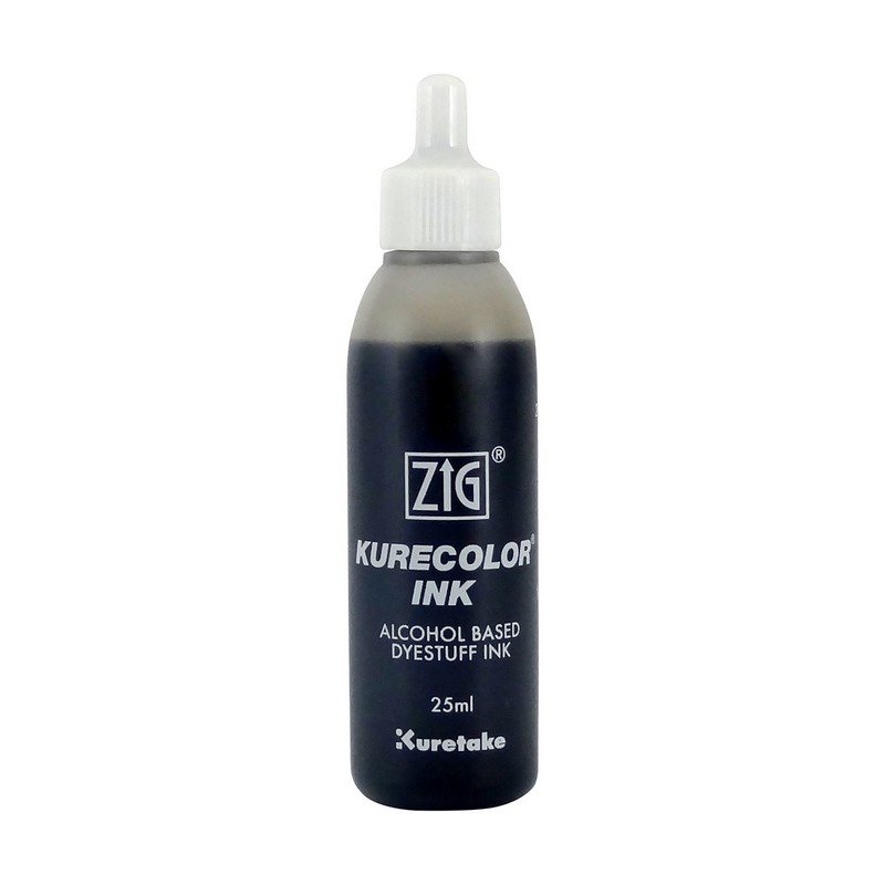 KURETAKE ZIG Kurecolor Refill Ink 25ml, W04 Warm Gray 4