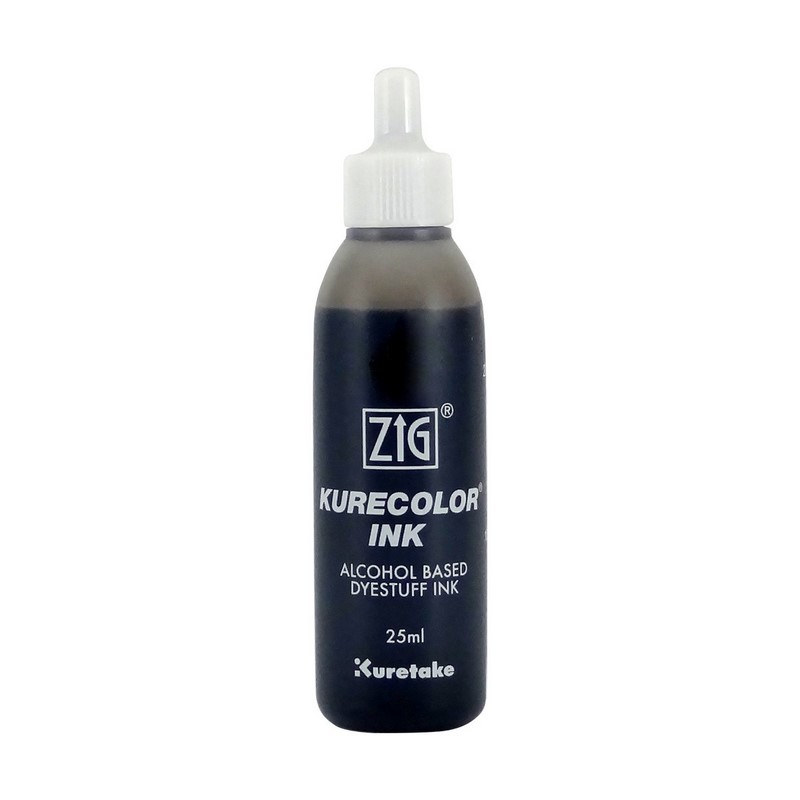 KURETAKE ZIG Kurecolor Refill Ink 25ml, W06 Warm Gray 6