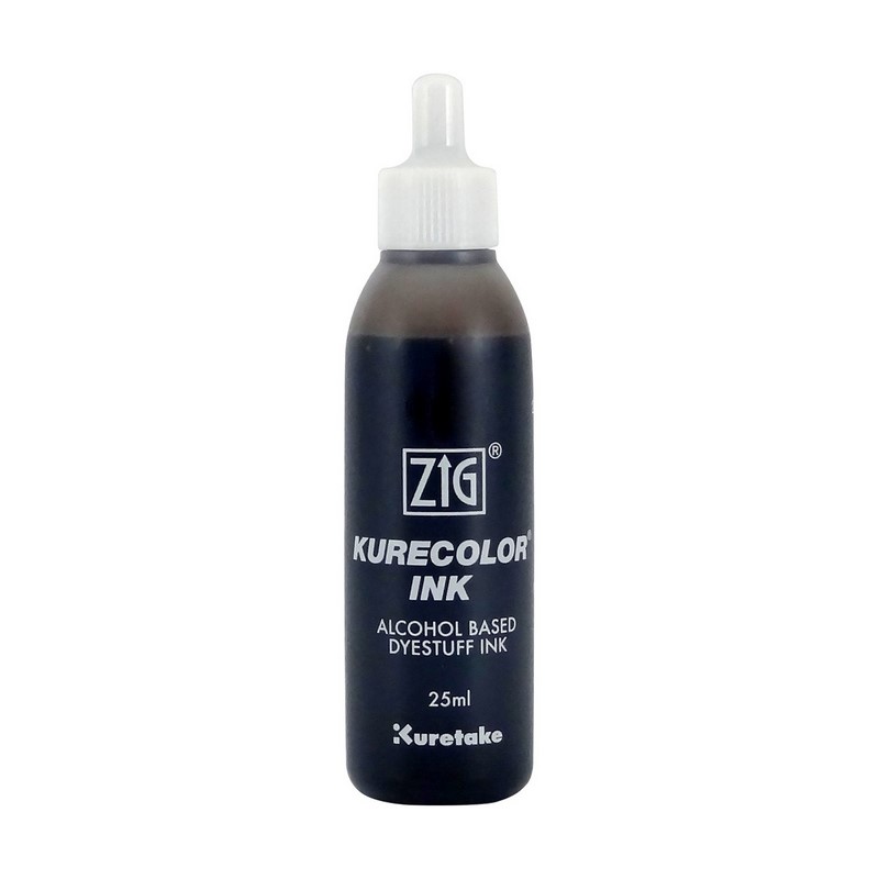 KURETAKE ZIG Kurecolor Refill Ink 25ml, W07 Warm Gray 7