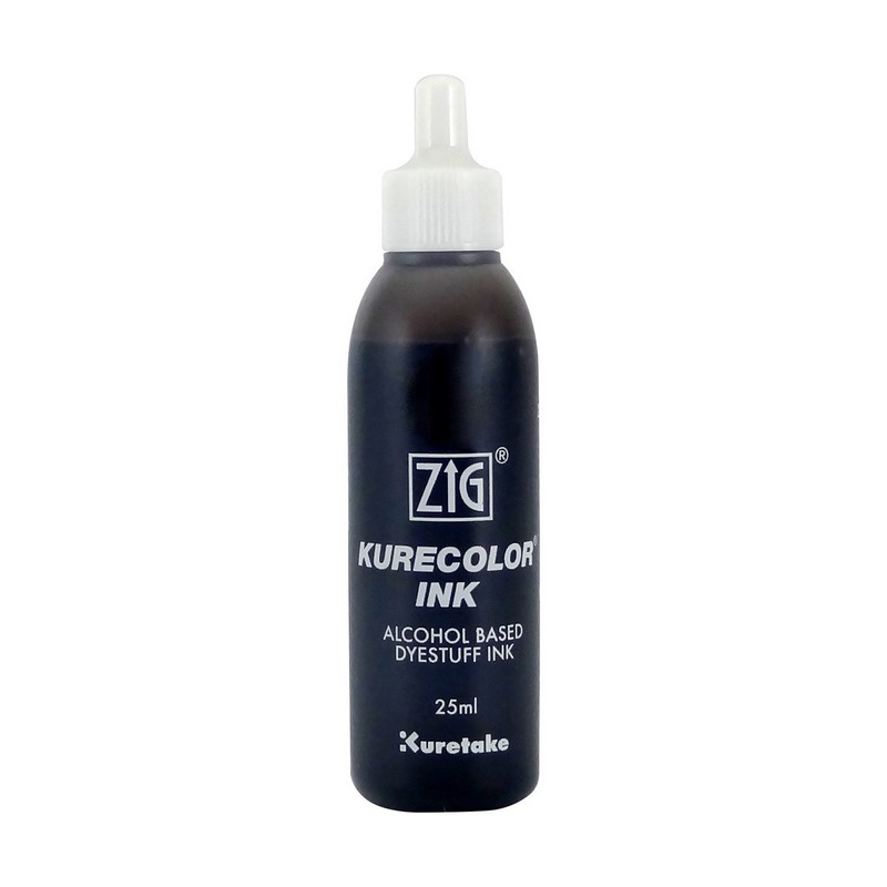 KURETAKE ZIG Kurecolor Refill Ink 25ml, W09 Warm Gray 9