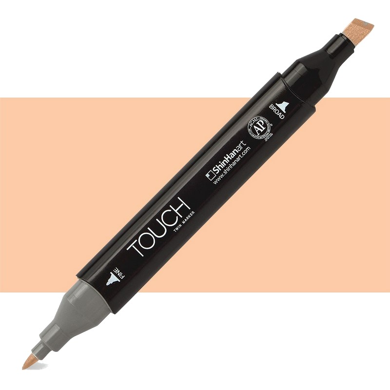 Lihová fixa TOUCH oboustranná Fine & Chisel, YR25 Salmon pink