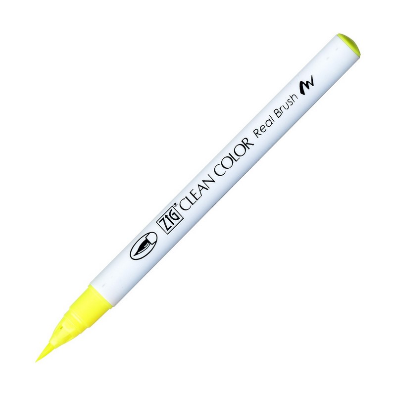 KURETAKE ZIG Clean Color Real Brush, 001 Fluorescent Yellow