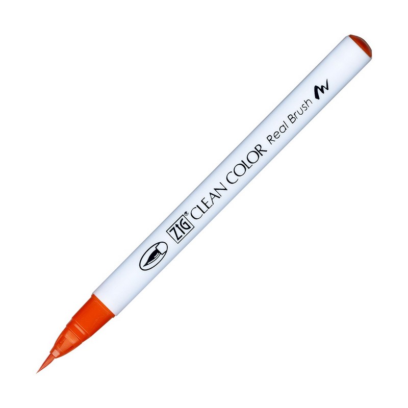 KURETAKE ZIG Clean Color Real Brush, 023 Scarlet Red