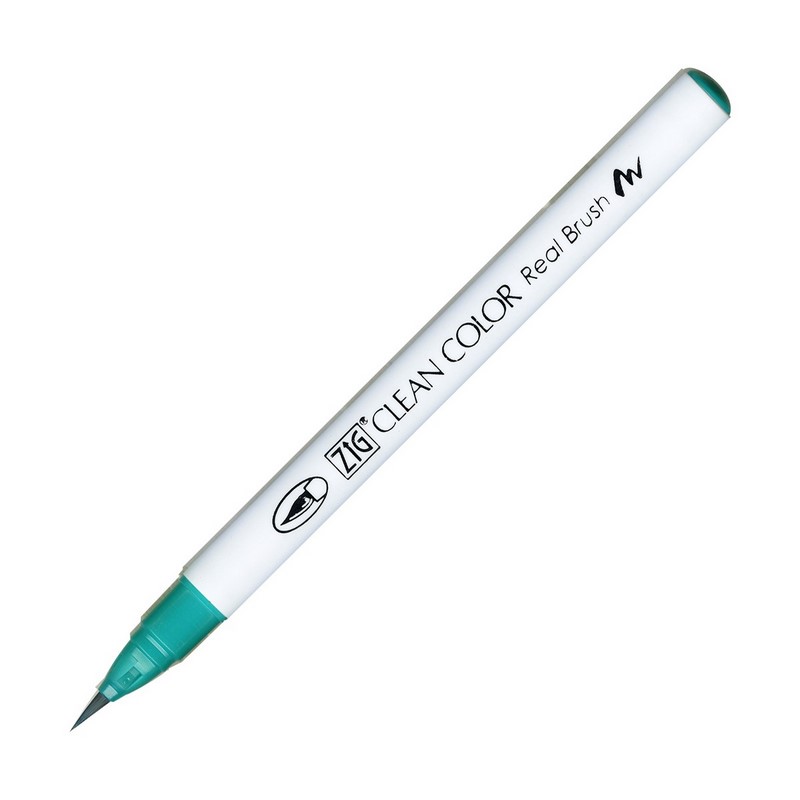 KURETAKE ZIG Clean Color Real Brush, 042 Turquoise Green