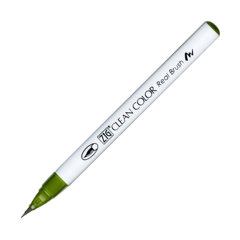 KURETAKE ZIG Clean Color Real Brush, 043 Olive Green
