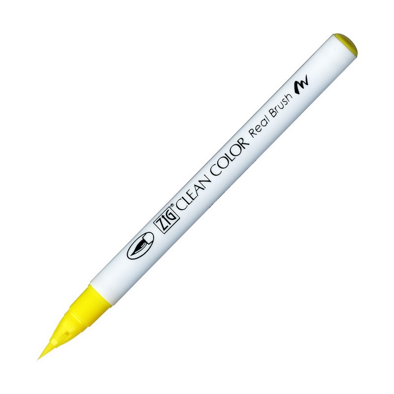 KURETAKE ZIG Clean Color Real Brush, 051 Lemon Yellow