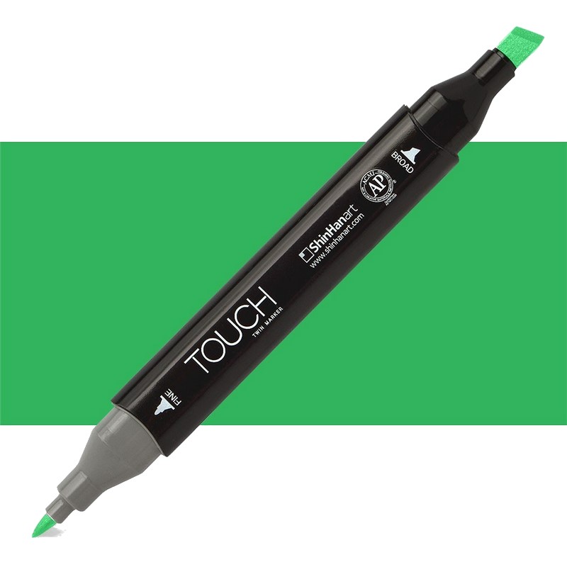 Lihová fixa TOUCH oboustranná Fine & Chisel, G46 Vivid green