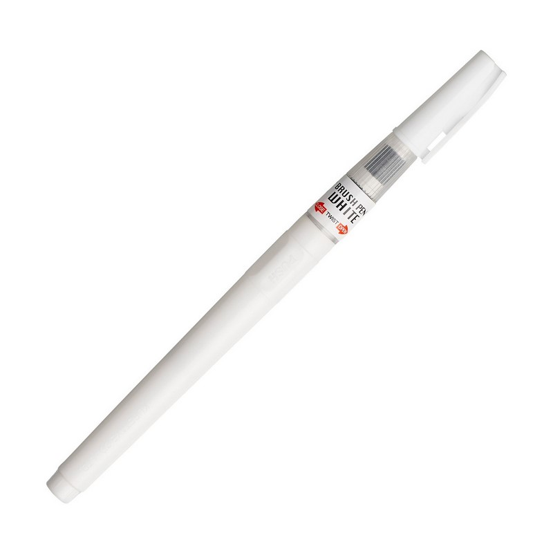 KURETAKE ZIG Cartoonist Brush Pen "EF", White
