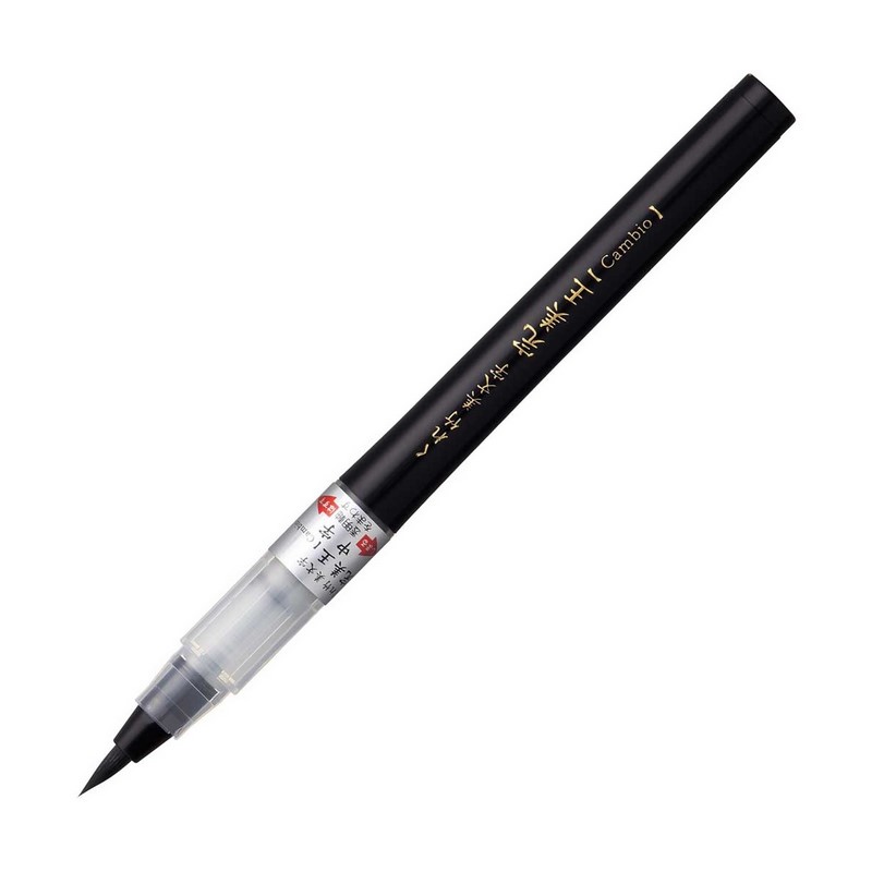 KURETAKE ZIG Fude Pen Bimoji Cambio, Medium černá