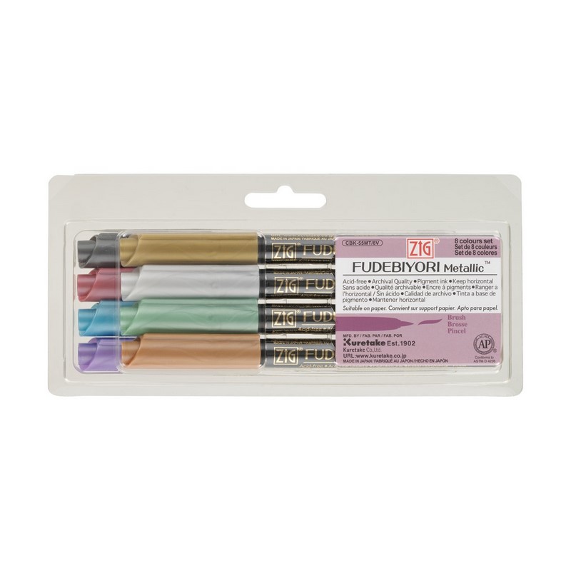KURETAKE ZIG Fudebiyory, 8ks Metallic