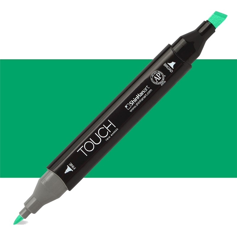 Lihová fixa TOUCH oboustranná Fine & Chisel, G55 Emerald green