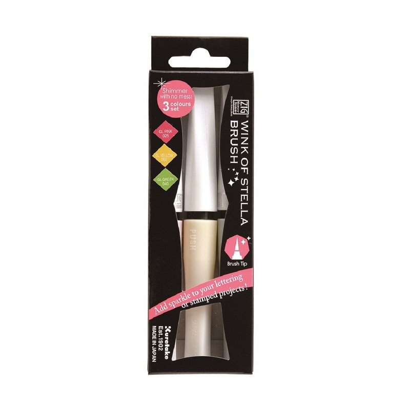 KURETAKE ZIG Wink of Stella Brush, 3ks Pretty Garden