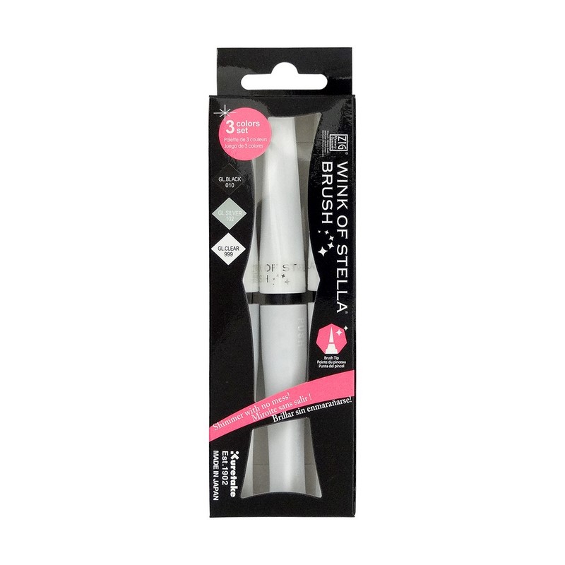 KURETAKE ZIG Wink of Stella Brush, 3ks Elegant