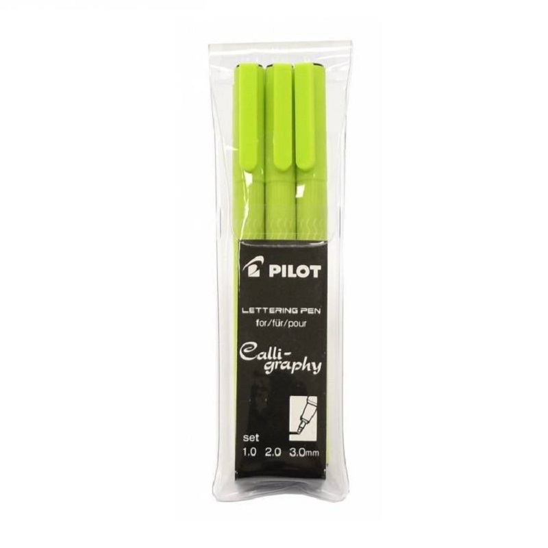PILOT kaligrafický Lettering Pen, 3ks černé