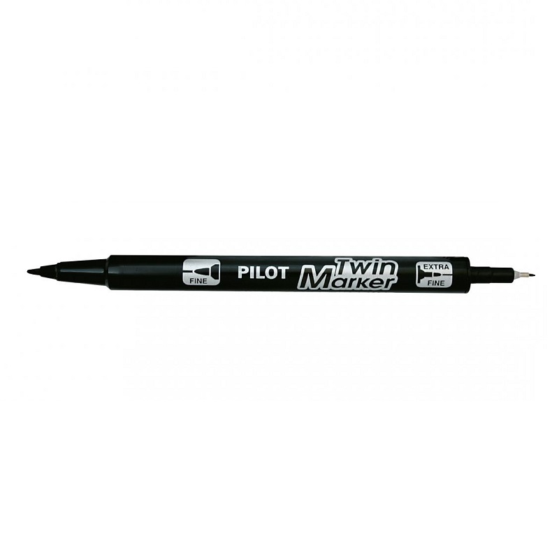 PILOT Twin Marker oboustranný, černý
