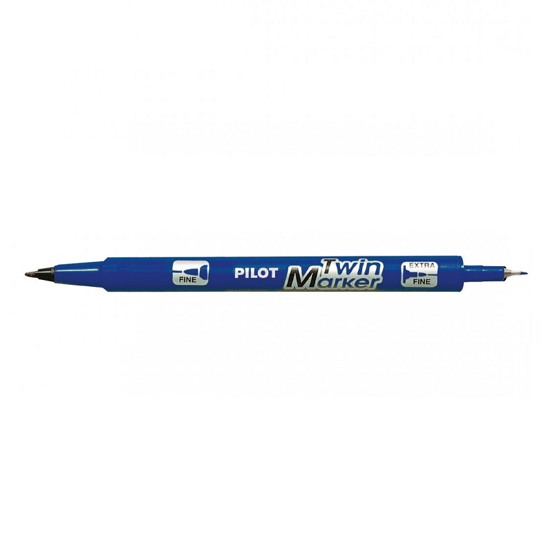 PILOT Twin Marker oboustranný, modrý