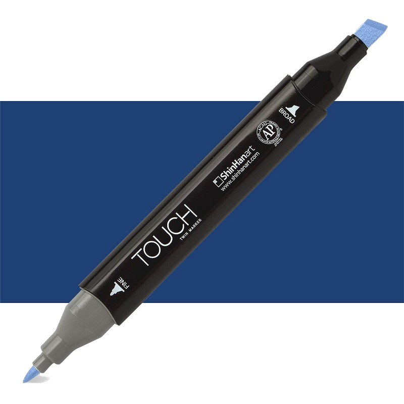 Lihová fixa TOUCH oboustranná Fine & Chisel, PB69 Prussian blue