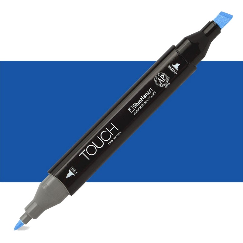 Lihová fixa TOUCH oboustranná Fine & Chisel, PB71 Cobalt blue