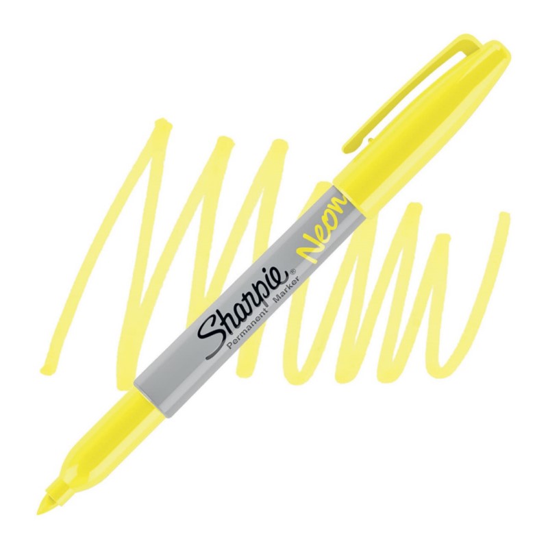 SHARPIE NEON Fine Point, žlutý UV-fluorescenční
