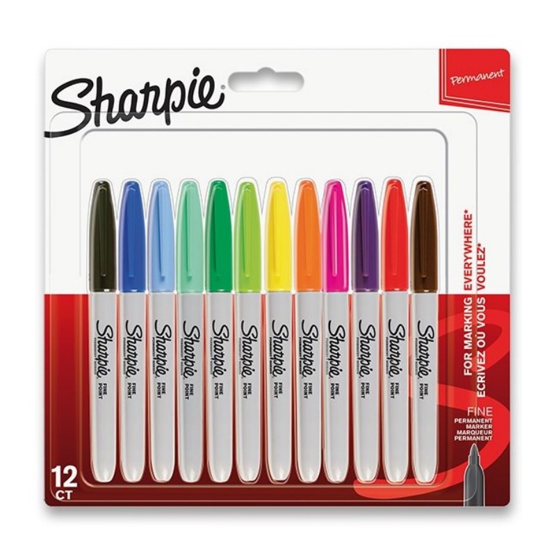SHARPIE Fine Point, sada 12ks