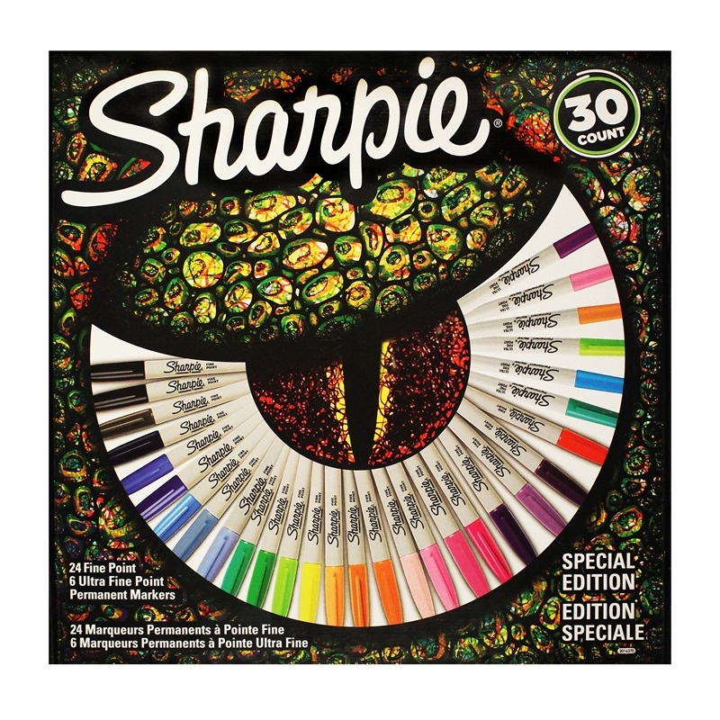 SHARPIE Fine + Ultra Fine Point, sada 30ks Oko
