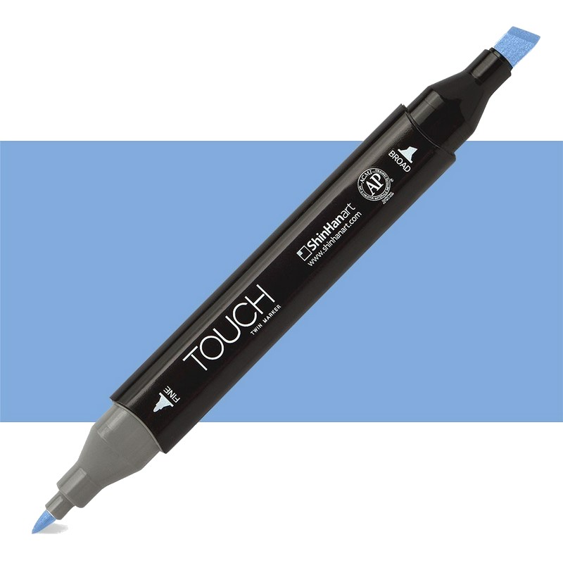 Lihová fixa TOUCH oboustranná Fine & Chisel, PB76 Sky blue