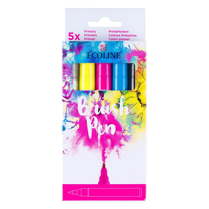 ROYAL TALENS Akvarelový ECOLINE Brush Pen, 5ks základní
