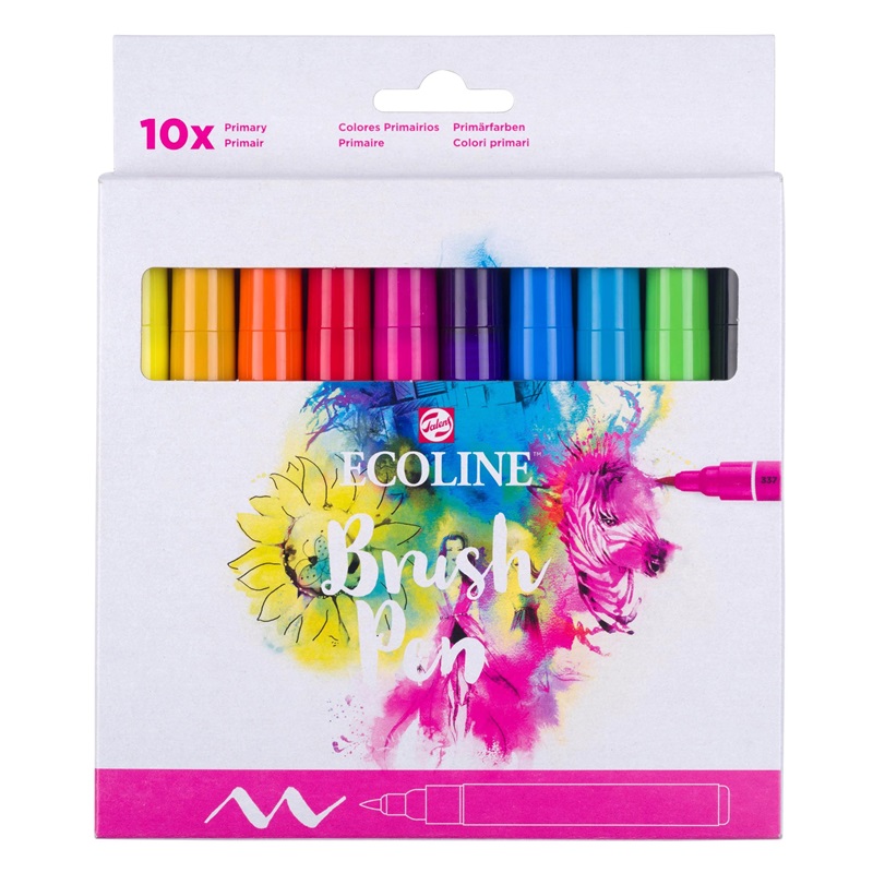 ROYAL TALENS Akvarelový ECOLINE Brush Pen, 10ks základní