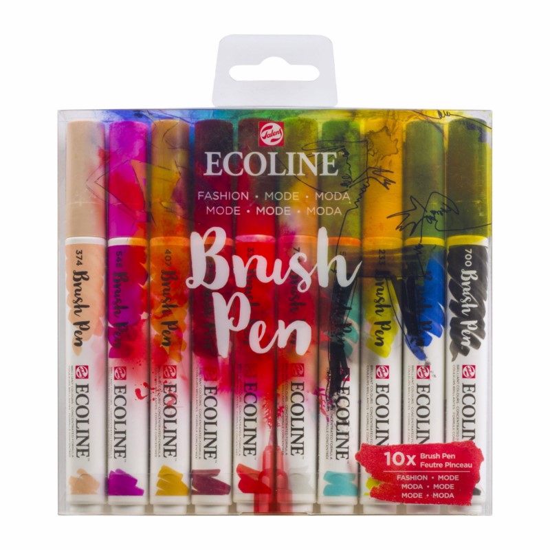 ROYAL TALENS Akvarelový ECOLINE Brush Pen, 10ks Fashion