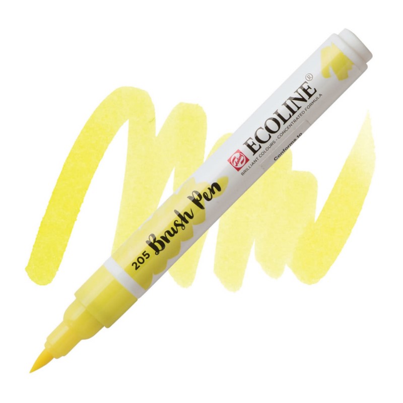 ROYAL TALENS Akvarelový ECOLINE Brush Pen, 205 lemon yellow