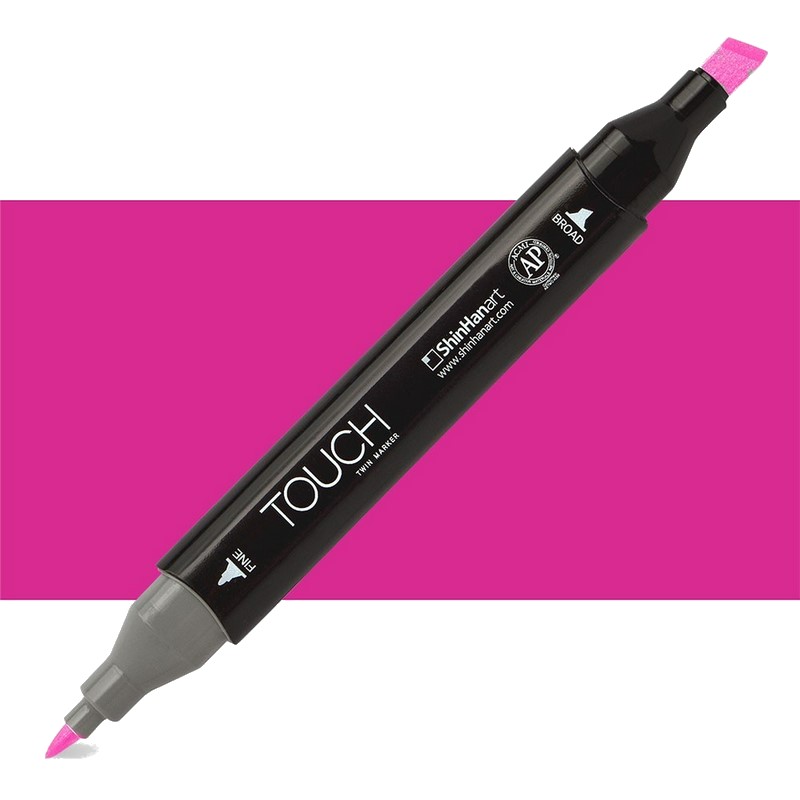 Lihová fixa TOUCH oboustranná Fine & Chisel, RP86 Vivid reddish purple